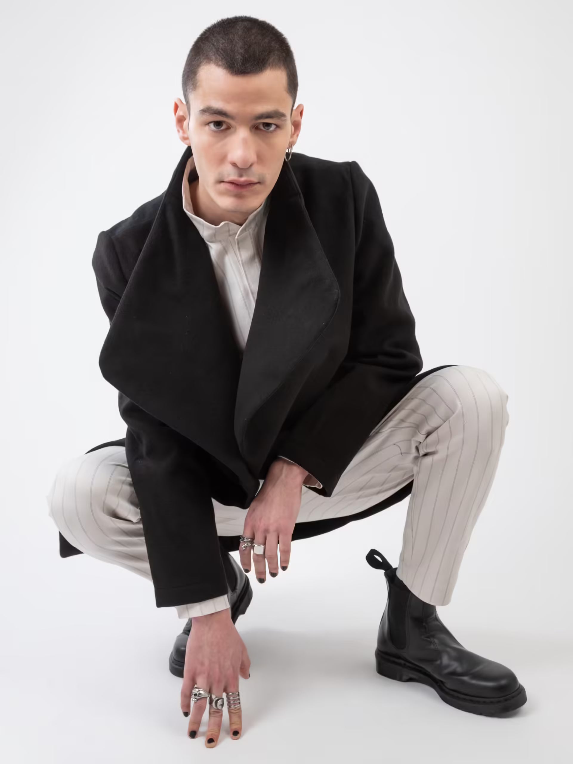 Koto Heavy Coat - Black Cashmere